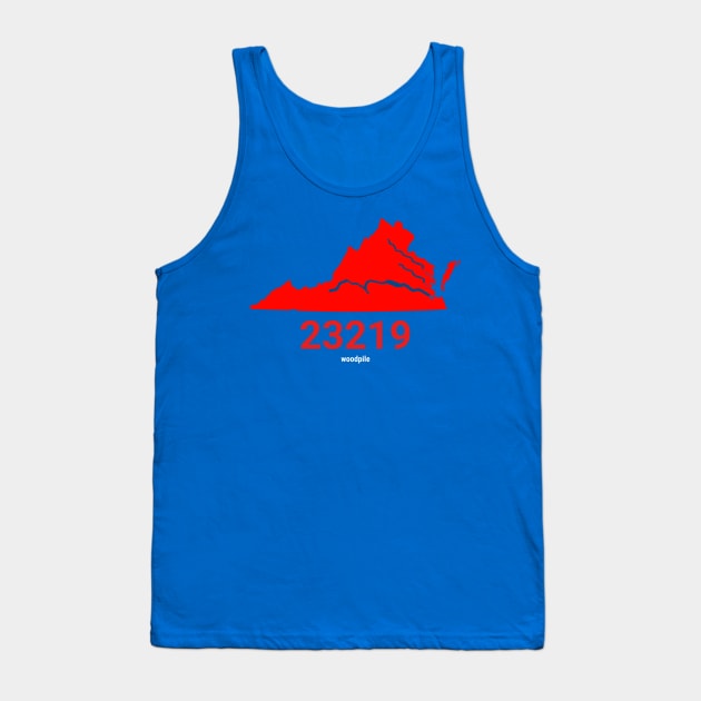 Richmond Virginia Zip Code Tank Top by Woodpile